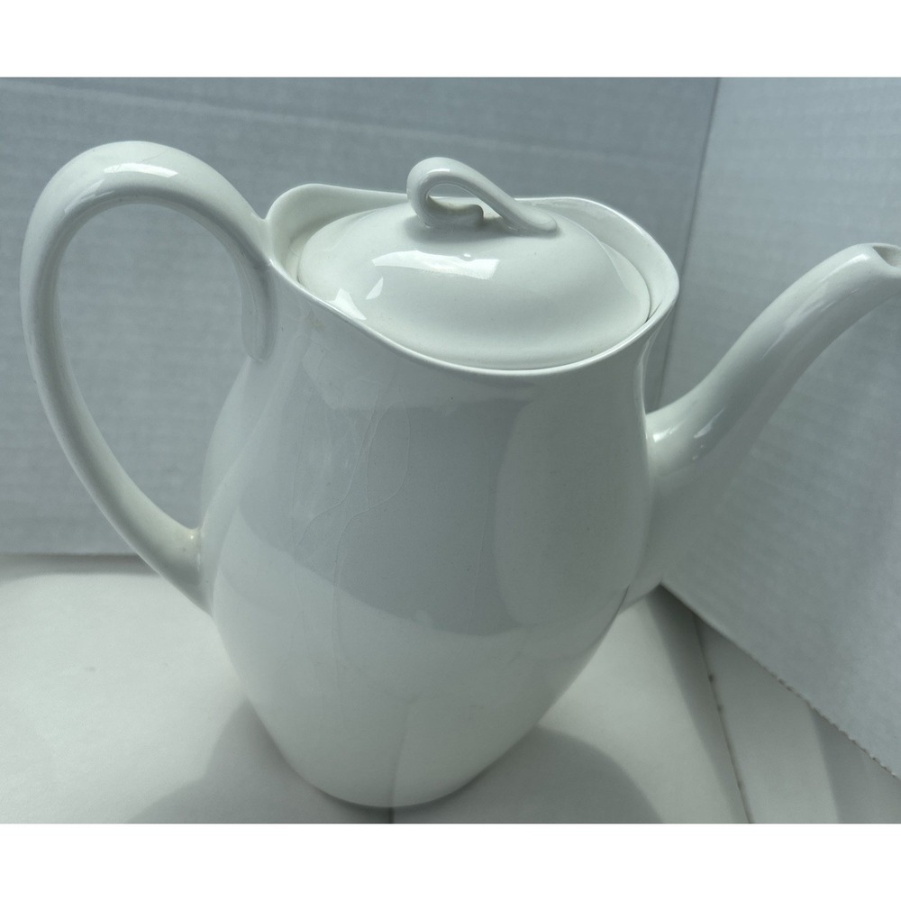 Vintage  "Snowhite" Ironstone Coffee/tea  pitcher by Johnson Brothers in England